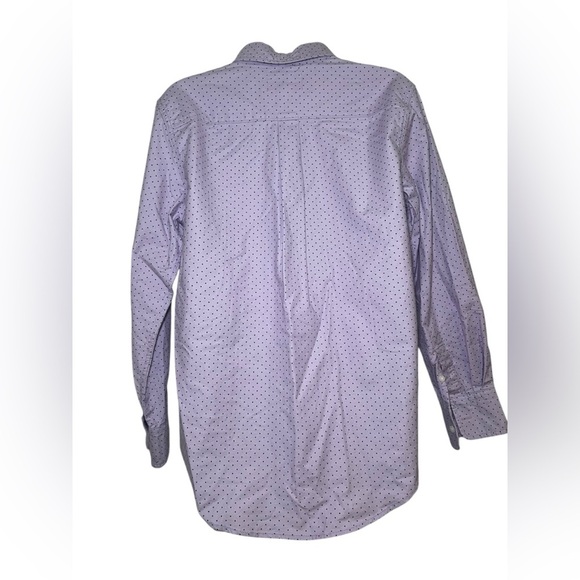Current/Elliott The Neal Purple Polka Dot Cotton Button Down Shirt Size 2 NWT - Picture 5 of 7